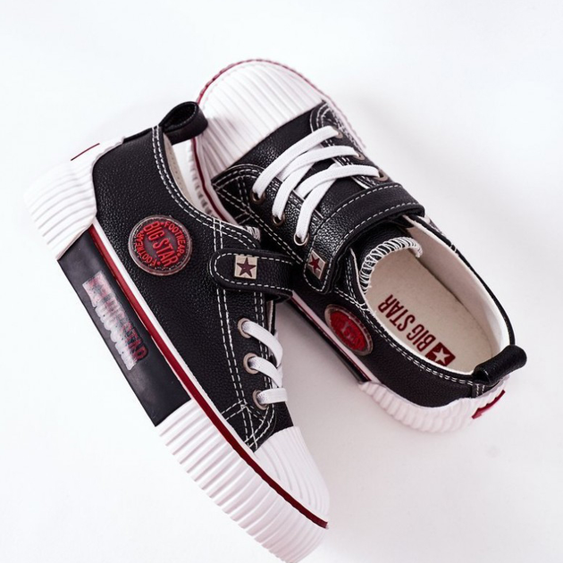 Trampki chłopięce Big Star II374042 33 Czarne (5900714401917) - obraz 4