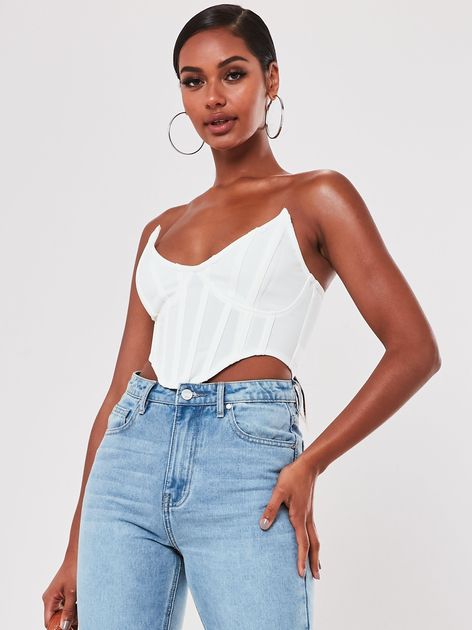 Топ жіночий Missguided TW626956 42 Білий від Rozetka на платформі USKIDKA Акція на Топ жіночий Missguided TW626956 42 Білий від Rozetka