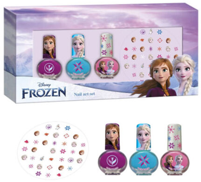 Zestaw lakierów do paznokci Disney Frozen Nail Art Set (8412428016976) - obraz 1