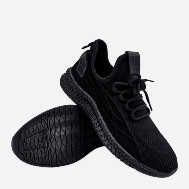 Sneakersy męskie z siatki do kostki wsuwane Big Star LL174336 41 Czarne (5900714632830) - obraz 3