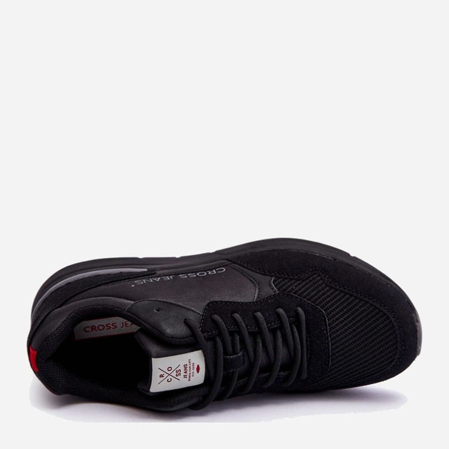 Sneakersy męskie Cross Jeans LL1R4053 44 Czarne (8697319463316) - obraz 4