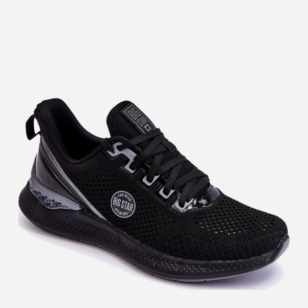 Buty sportowe męskie z siatki na platformie do kostki oddychające Big Star LL174103 43 Czarne (5900714623746) - obraz 2