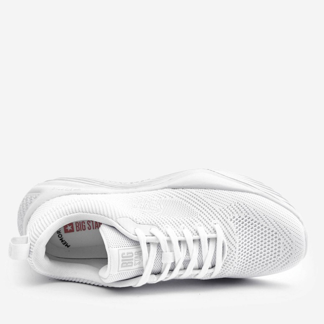 Buty sportowe męskie z siatki na platformie do kostki oddychające Big Star LL174247 43 Białe (5900714647100) - obraz 4