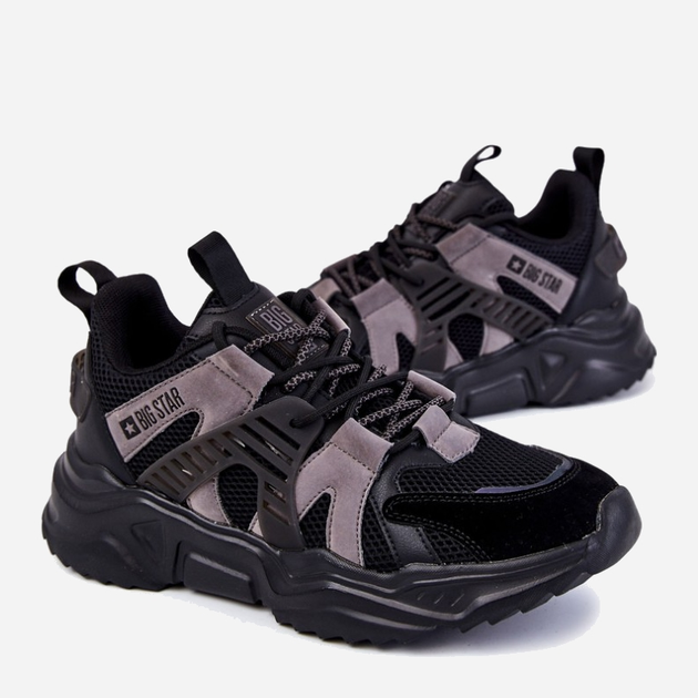 Sneakersy męskie Big Star KK174054 42 Czarne (5900714531546) - obraz 3