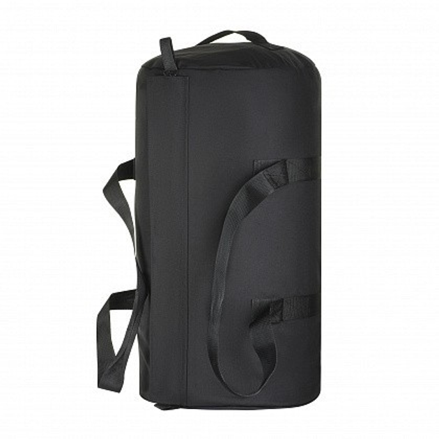 Сумка-баул/рюкзак M-Tac тактическая Черный цвет - 90 л (армейский вещмешок цилиндр) - изображение 1