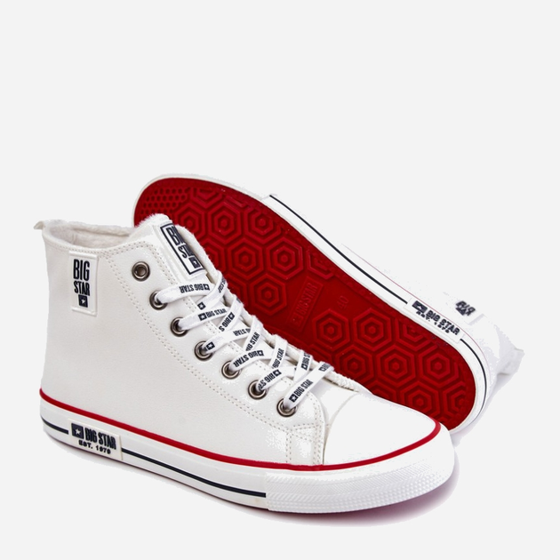 Trampki męskie materiałowe wysokie Big Star KK274345 42 Białe (5900714577544) - obraz 4