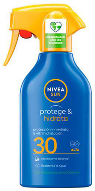 Солнцезащитный спрей Nivea Sun Protege Y Hidrata Pistola SPF30 270 мл ...