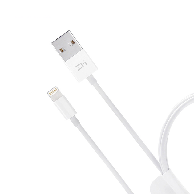 Кабель ZMi Cable USB to Lighting 2.4A 1m AL813 White - изображение 6