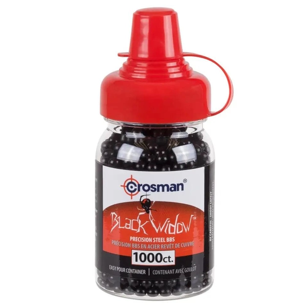 Кульки сталеві Crosman Black Widow BBs 1000 шт. - зображення 2