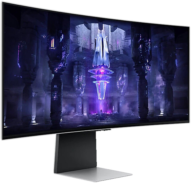 Монітор Samsung 34" Odyssey G8 G850 (LS34DG852SIXUA) -- QD OLED / 0.03 мс / 175Гц / 10-Bit / DCI P3 99.3% / HDR400 True Black / FreeSync Premium / G-SYNC Compatible - зображення 3