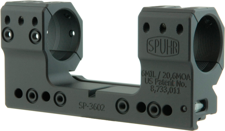 Моноблок Spuhr SP-3602. d - 30 мм. Extra High. 6 MIL/20.6 MOA. Picatinny - зображення 1