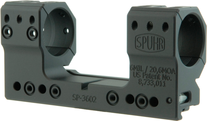 Моноблок Spuhr SP-3602. d - 30 мм. Extra High. 6 MIL/20.6 MOA. Picatinny - изображение 1