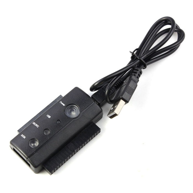 Универсальный адаптер USB 2.0 для подключения SATA/IDE устройств с блоком питания - изображение 2