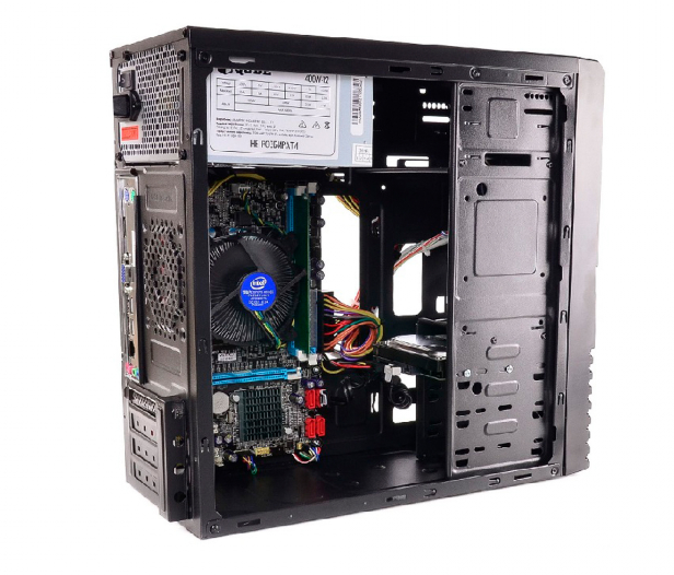 Компьютер QUBE QB05M Tower / Intel Core i3-8100 (4 ядра по 3.6GHz) / 8GB DDR4 (2666 MHz) / 240GB SSD / 400W / H310 - изображение 3