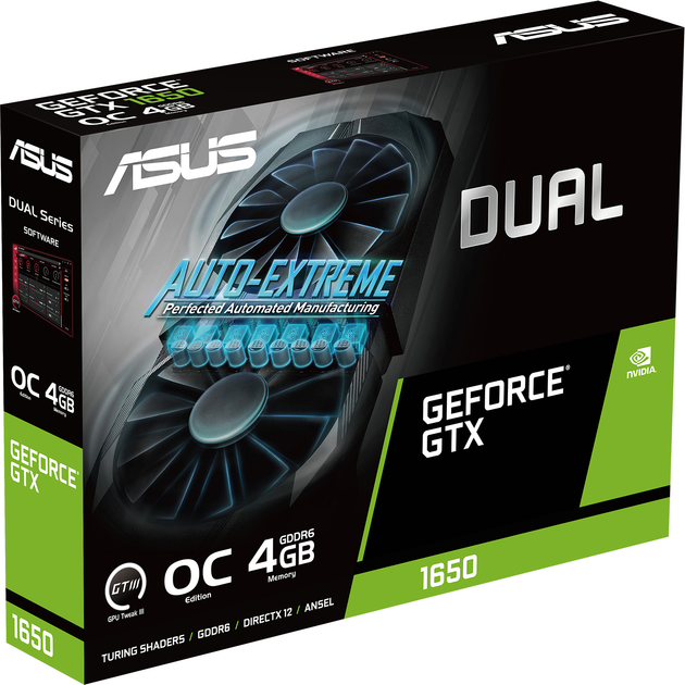 Відеокарта Asus PCI-Ex GeForce GTX 1650 Dual OC Edition Evo 4GB GDDR6 (128bit) (1785/12000) (DVI-D, HDMI, DisplayPort) (DUAL-GTX1650-O4GD6-P-EVO) - зображення 8