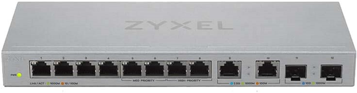 Комутатор Zyxel XGS1210-12 гігабітний (XGS1210-12-ZZ0101F) - зображення 2