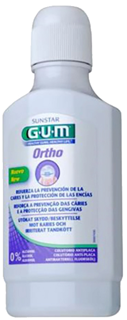 Ополіскувач для порожнини рота для користувачів ортодонтичних апаратів Gum Ortho Mouthwash 300 ml (70942304801) - зображення 1
