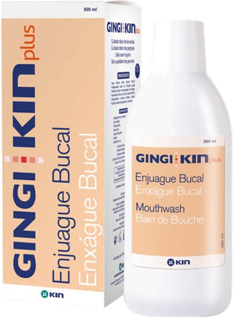 Ополіскувач для порожнини рота Gingi Kin Plus Mouthwash 500 ml (8470001949448) - зображення 1