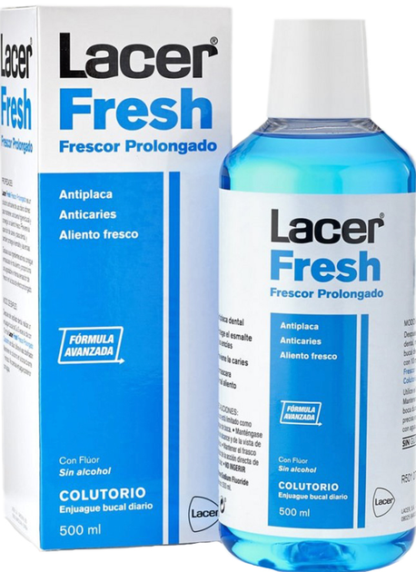 Płyn do płukania ust Lacer Fresh Mouthwash 600 ml (8430340037091) - obraz 1