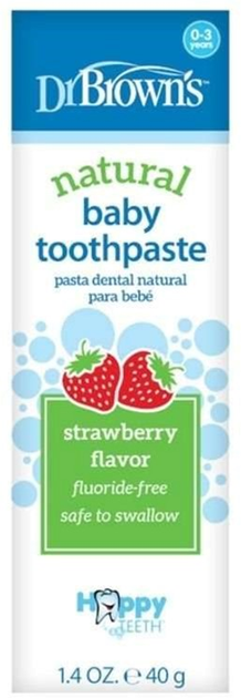 Зубна паста Dr. Brown's Toothpaste Fresa Flavour 40 g (72239319932) - зображення 1