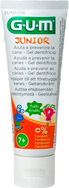 Зубна паста Gum Junior Orange Toothpaste 50 ml (70942304160) - зображення 1