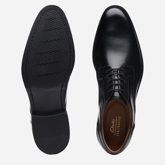Buty derby męskie skórzane Clarks 26171449 41.5 (7.5UK) 25.8 cm Czarne (5059680996627) - obraz 5