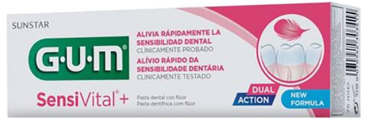 Pasta do zębów Gum Sensitive Rubber Toothpaste T- 75 ml (7630019902984) - obraz 1
