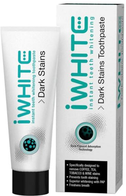 Зубна паста Iwhite Dark Stains Toothpaste Pack 75 ml Brush (5425012532762) - зображення 1