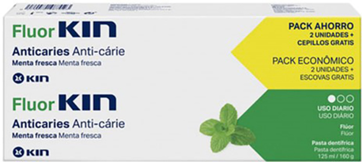 Pasta do zębów Kin Fluor Mint Toothpaste 2x125 ml (8436026214886) - obraz 1