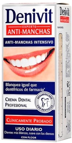 Зубна паста Denivit Anti-Stain Toothpaste 50 ml (8410642192001) - зображення 1