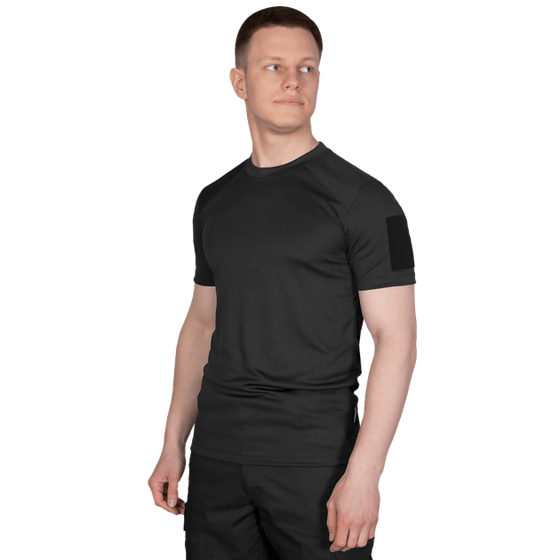 Футболка чоловіча тактична польова повсякденна футболка для спецсужб (S) Чорний (OR.M_656) - зображення 2