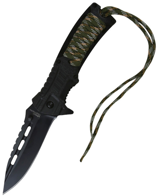 Нож тактический надежный раскладной нож для охраны и силовых структур KOMBAT UK kb-ll5098-bk (OR.M_594) - изображение 1