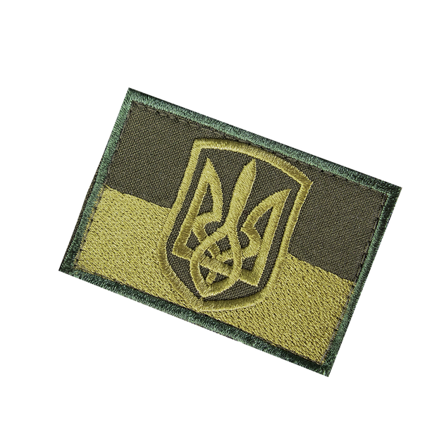 Патч липучка з прапором України тактичний для охорони та силових структур 6556 Олива (OR.M_55) - зображення 1
