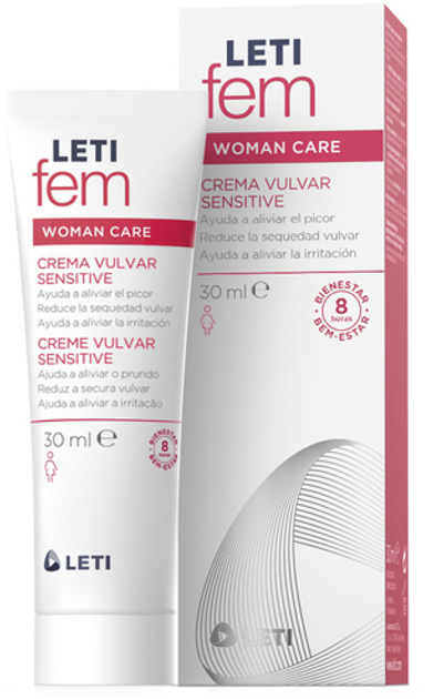 Krem do higieny intymnej Leti Fem Woman Care Vulvar Cream Sensitive 30 ml (8431166150308) - obraz 1