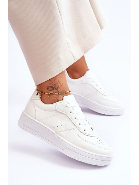 Sneakersy damskie z eko skóry Feel It 36 Białe (5905677123005) - obraz 6