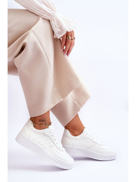 Sneakersy damskie z eko skóry Feel It 36 Białe (5905677123005) - obraz 8