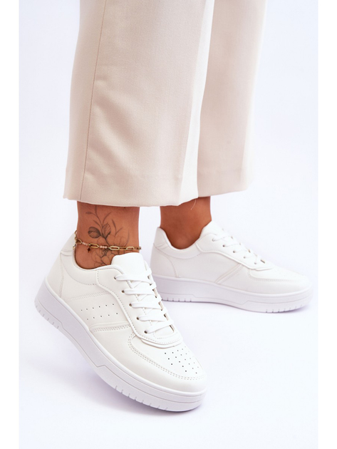 Sneakersy damskie z eko skóry Feel It 39 Białe (5905677123036) - obraz 4