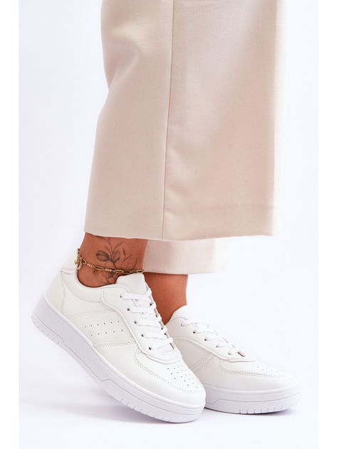 Sneakersy damskie z eko skóry Feel It 40 Białe (5905677123043) - obraz 5