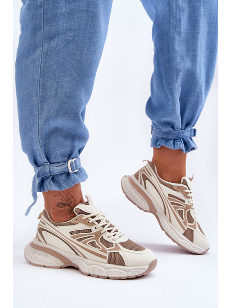 Buty sportowe damskie Emare 38 Beżowe (5905677438154) - obraz 4