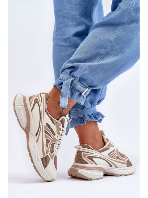 Buty sportowe damskie Emare 38 Beżowe (5905677438154) - obraz 7