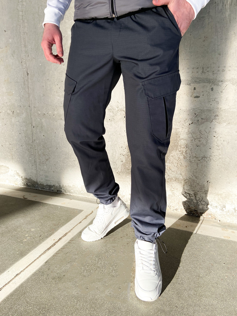 Мужские тактические штаны Карго весенние серые XL - изображение 1