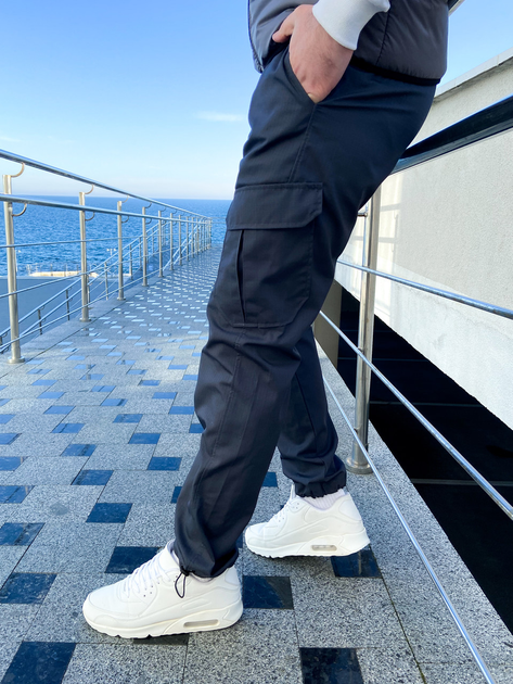 Мужские тактические штаны Карго весенние серые XL - изображение 2