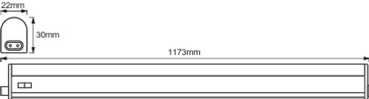 Светильник мебельный LEDVANCE LED SWITCH BATTEN 14W 1600Lm 4000K 1.2м (4058075267046) - изображение 16
