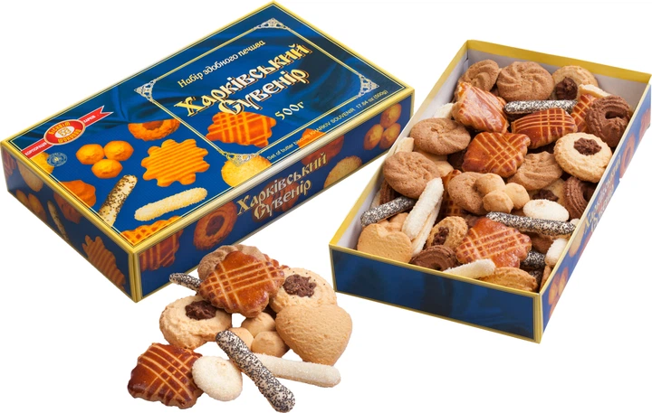 クッキー Печенье Бисквит-шоколад Харьковский Сувенир 500 г (4820002300085