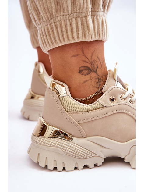 Sneakersy damskie Need It 37 Beżowe (5905677117776) - obraz 7