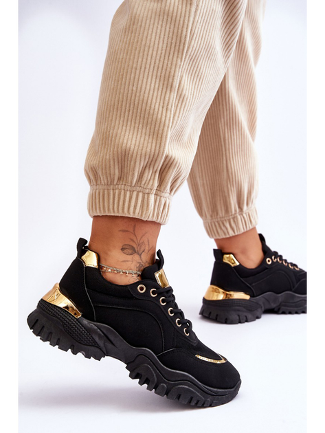 Sneakersy damskie Need It 37 Czarne (5905677117714) - obraz 5