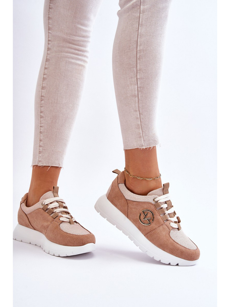Sneakersy damskie na pltaformie Vinceza Aisha 36 Beżowe (3078367046600) - obraz 4