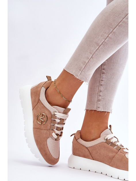 Sneakersy damskie na pltaformie do kostki Vinceza Aisha 37 Beżowe (3074857482873) - obraz 5