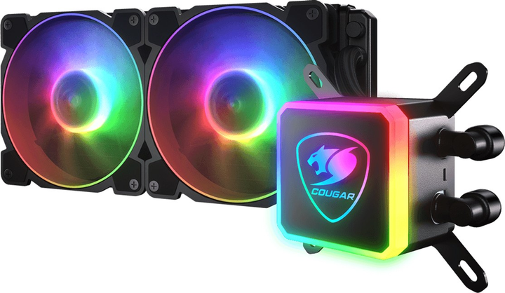 Система водяного охолодження Cougar Aqua ARGB 240 AiO Liquid Cooling + remote control (CGR-AQUA RGB 240) - зображення 3