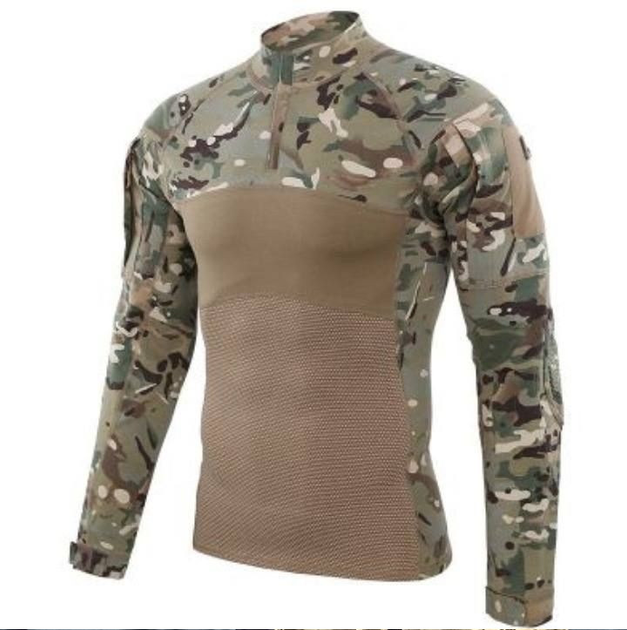 Тактична кофта сорочка ubacs армійська бойова військова для ЗСУ розмір 2XL колір Мультикам - зображення 1